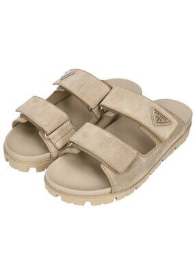 Prada Suede Flat Sandals